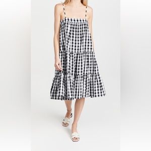 o.p.t Barbie Doll Dress in Black Gingham Size Small